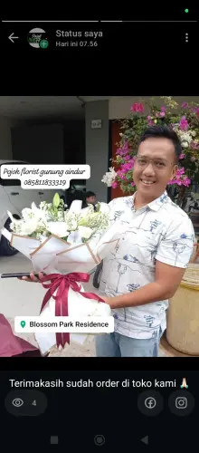 Pengiriman bouquet amanah 1000 %